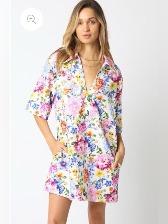 Olivaceous Dresses & Skirts - Olivaceous Riley Floral Shirt Dress -‎ Small